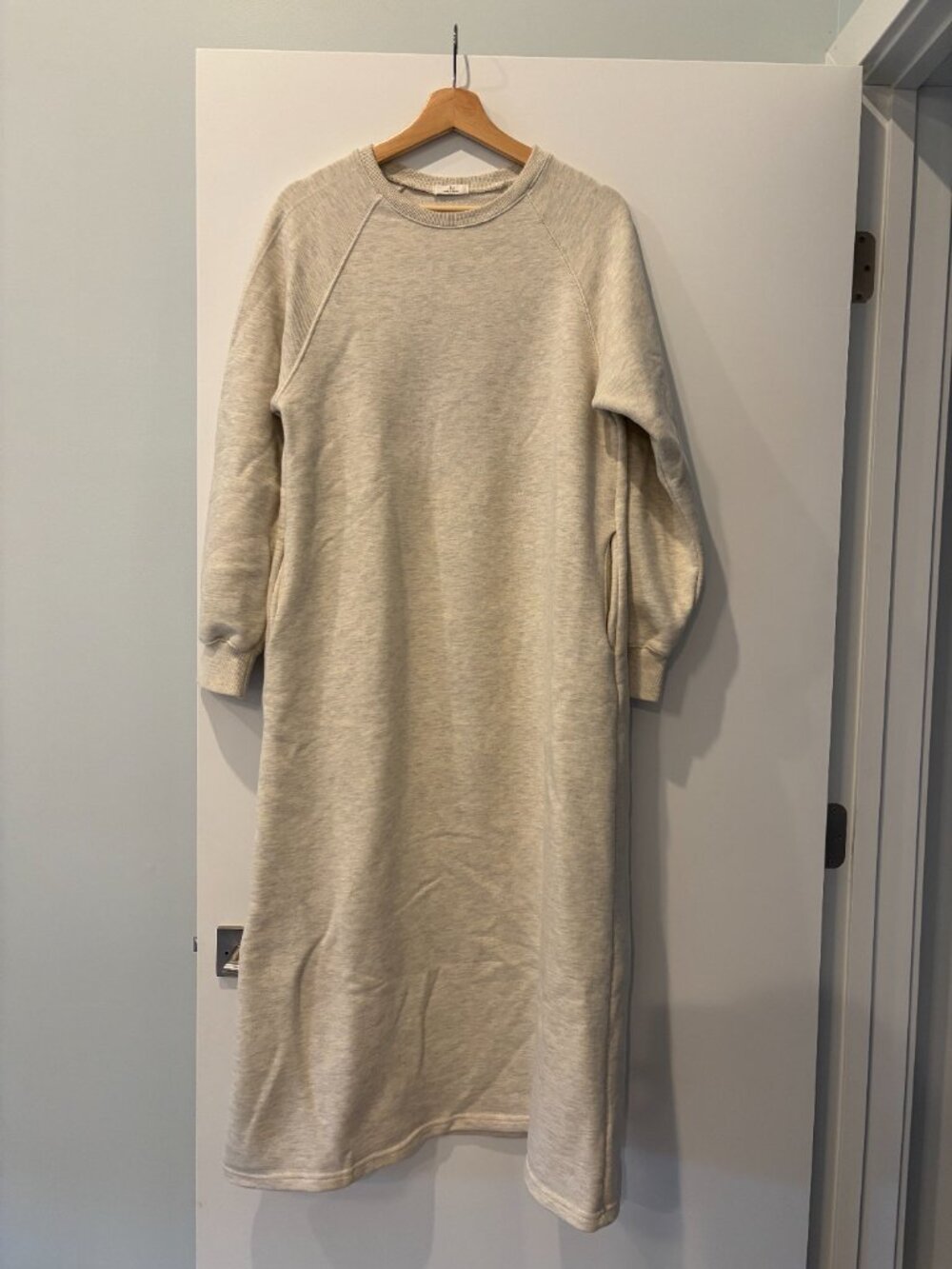 Maternity sweatshirt dress with pockets - Korean brand